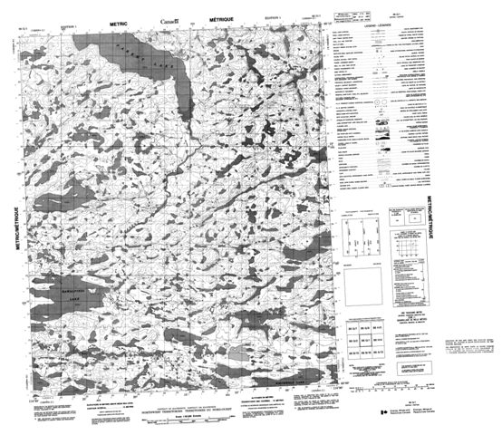 No Title Topographic Paper Map 086G01 at 1:50,000 scale