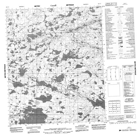 No Title Topographic Paper Map 086G07 at 1:50,000 scale