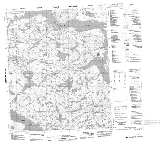 No Title Topographic Paper Map 086G08 at 1:50,000 scale