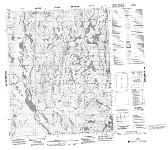 No Title Topographic Paper Map 086G16 at 1:50,000 scale