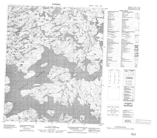 No Title Topographic Paper Map 086H06 at 1:50,000 scale