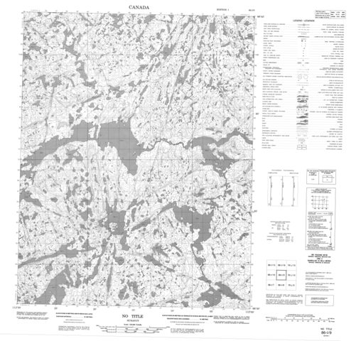 No Title Topographic Paper Map 086I09 at 1:50,000 scale
