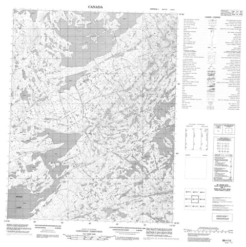 No Title Topographic Paper Map 086I15 at 1:50,000 scale