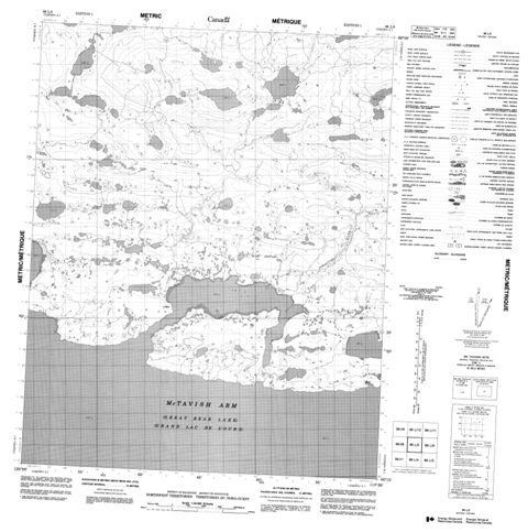 No Title Topographic Paper Map 086L05 at 1:50,000 scale