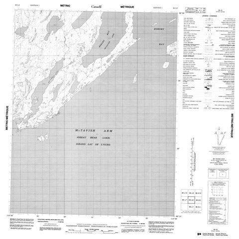 No Title Topographic Paper Map 086L08 at 1:50,000 scale