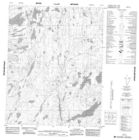 No Title Topographic Paper Map 086L10 at 1:50,000 scale