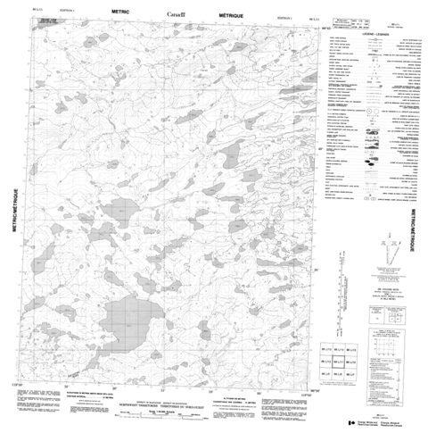 No Title Topographic Paper Map 086L11 at 1:50,000 scale