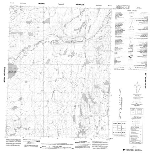 No Title Topographic Paper Map 086L15 at 1:50,000 scale