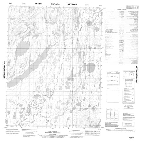 No Title Topographic Paper Map 086M01 at 1:50,000 scale