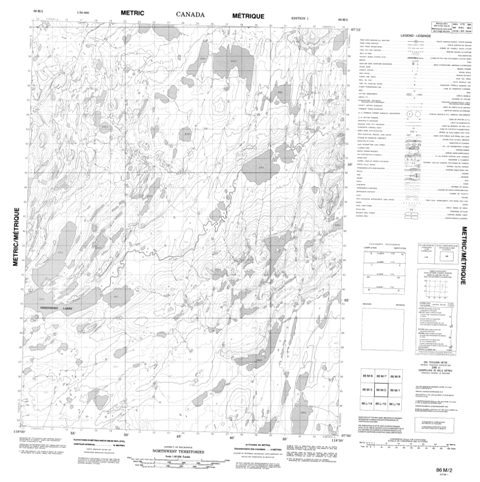 No Title Topographic Paper Map 086M02 at 1:50,000 scale