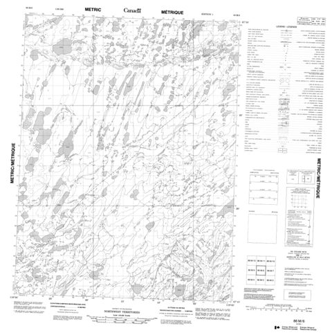 No Title Topographic Paper Map 086M06 at 1:50,000 scale