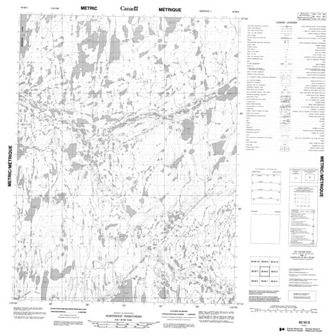 No Title Topographic Paper Map 086M08 at 1:50,000 scale