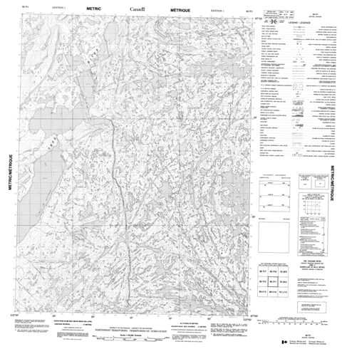 No Title Topographic Paper Map 086P01 at 1:50,000 scale