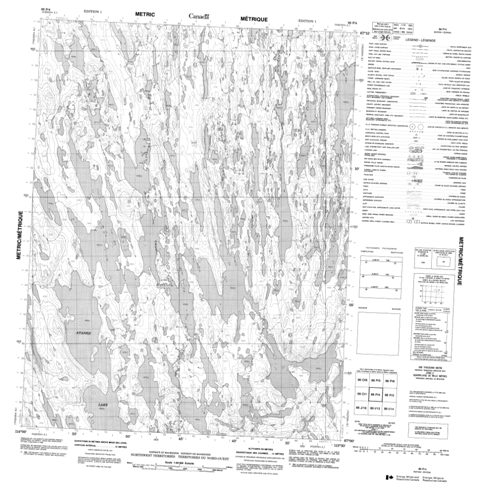 No Title Topographic Paper Map 086P04 at 1:50,000 scale
