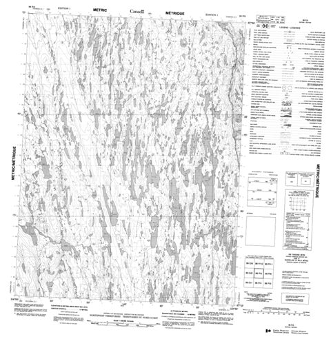 No Title Topographic Paper Map 086P05 at 1:50,000 scale