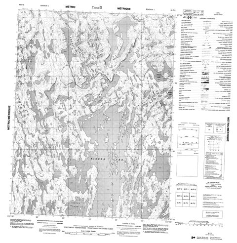 No Title Topographic Paper Map 086P06 at 1:50,000 scale