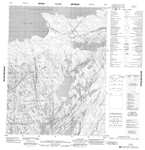 No Title Topographic Paper Map 086P09 at 1:50,000 scale