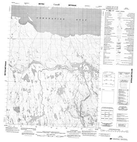 No Title Topographic Paper Map 086P12 at 1:50,000 scale