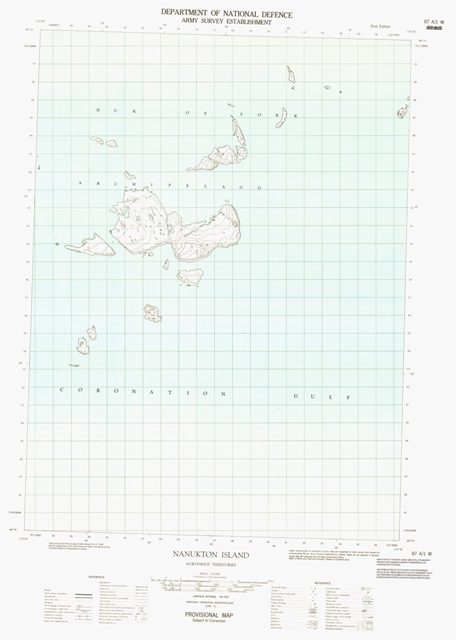 Nanukton Island Topographic Paper Map 087A01W at 1:50,000 scale