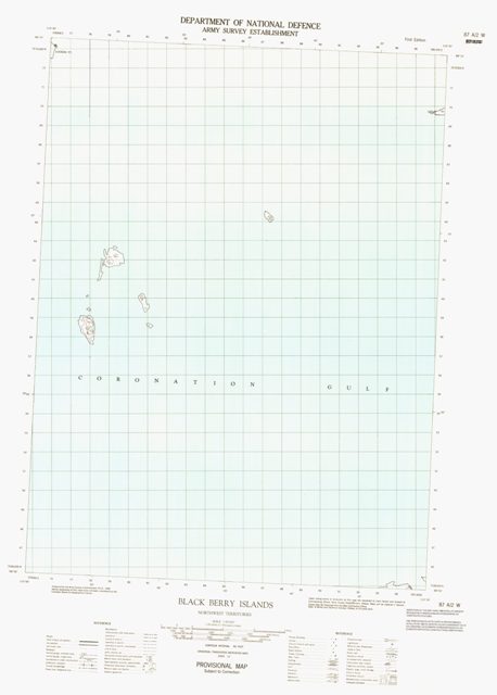Black Berry Islands Topographic Paper Map 087A02W at 1:50,000 scale