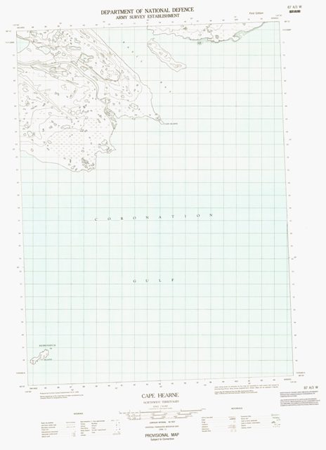 Cape Hearne Topographic Paper Map 087A03W at 1:50,000 scale