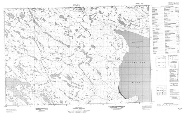 No Title Topographic Paper Map 087A04 at 1:50,000 scale