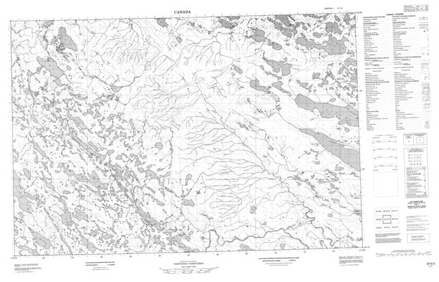 No Title Topographic Paper Map 087A05 at 1:50,000 scale