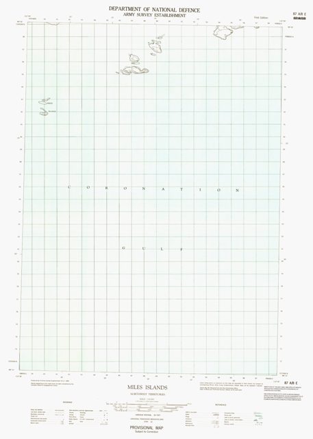 Miles Islands Topographic Paper Map 087A08E at 1:50,000 scale