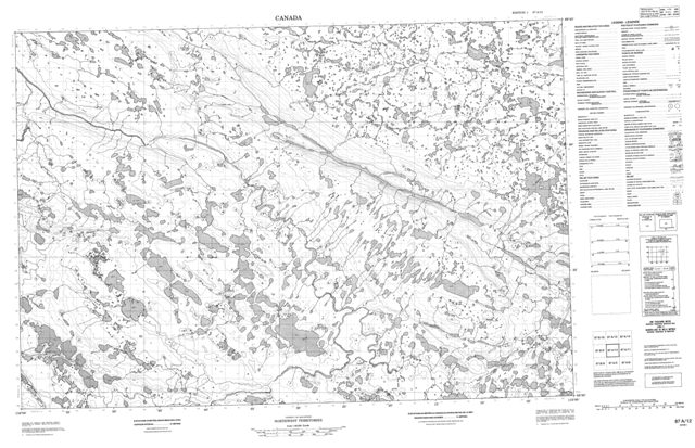 No Title Topographic Paper Map 087A12 at 1:50,000 scale