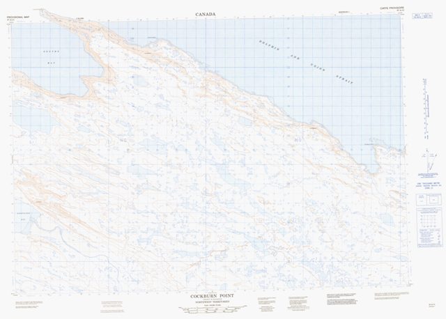 Cockburn Point Topographic Paper Map 087A13 at 1:50,000 scale