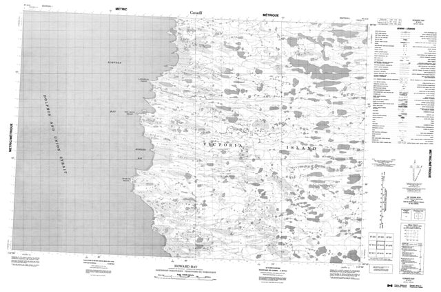 Howard Bay Topographic Paper Map 087A15 at 1:50,000 scale