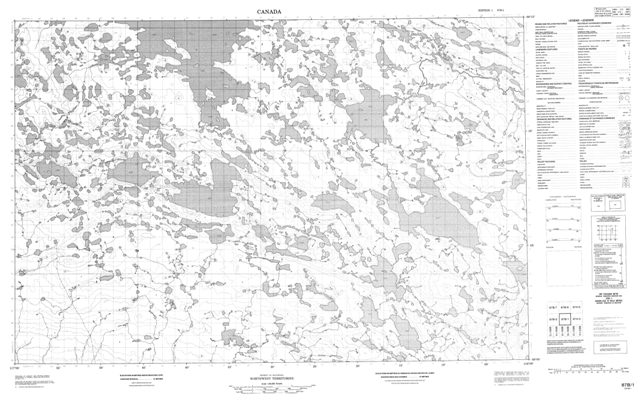 No Title Topographic Paper Map 087B01 at 1:50,000 scale