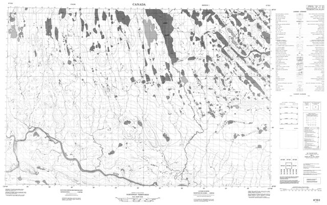 No Title Topographic Paper Map 087B02 at 1:50,000 scale