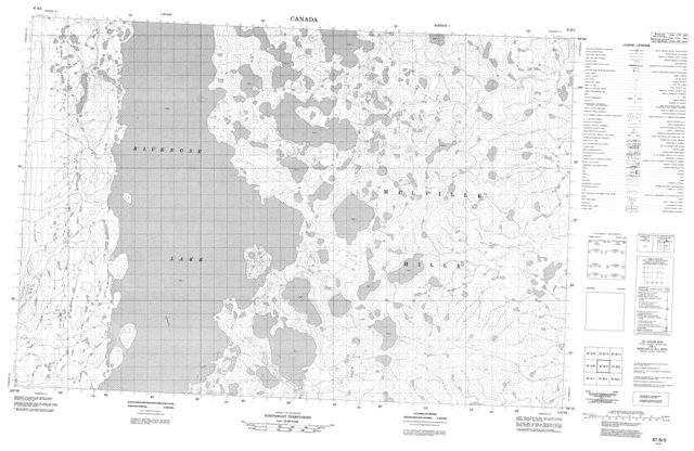 No Title Topographic Paper Map 087B05 at 1:50,000 scale