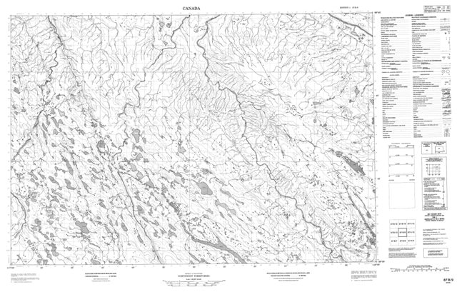 No Title Topographic Paper Map 087B09 at 1:50,000 scale