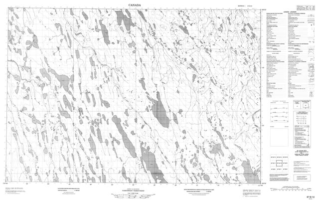 No Title Topographic Paper Map 087B10 at 1:50,000 scale