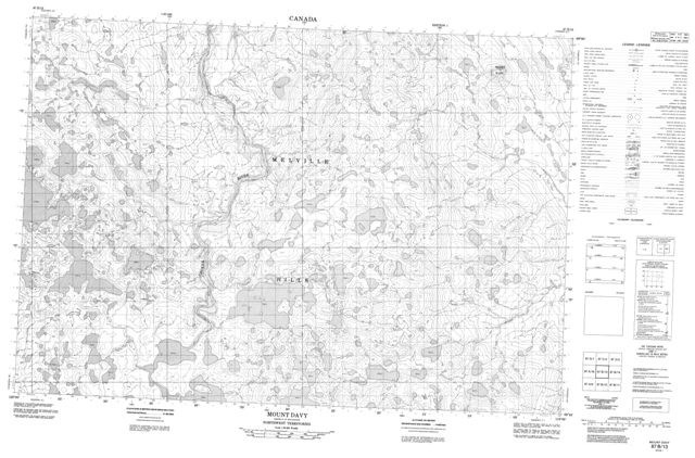 Mount Davy Topographic Paper Map 087B13 at 1:50,000 scale