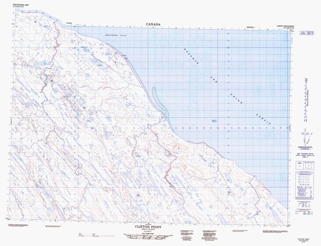 Clifton Point Topographic Paper Map 087C03 at 1:50,000 scale