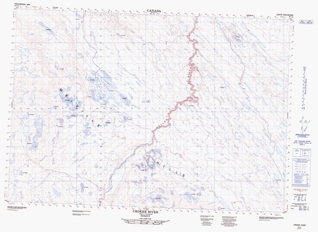 Croker River Topographic Paper Map 087C04 at 1:50,000 scale