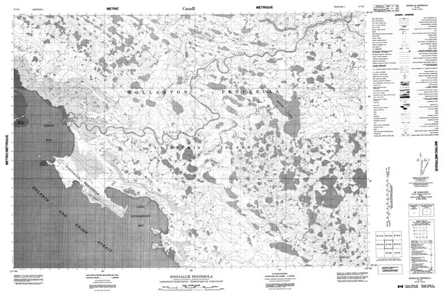 Singialuk Peninsula Topographic Paper Map 087C09 at 1:50,000 scale