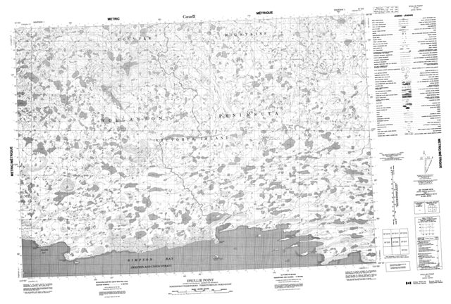 Ipiullik Point Topographic Paper Map 087D06 at 1:50,000 scale