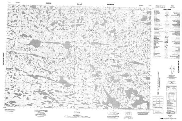 No Title Topographic Paper Map 087D08 at 1:50,000 scale
