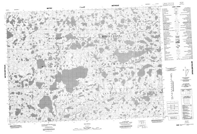 No Title Topographic Paper Map 087D11 at 1:50,000 scale