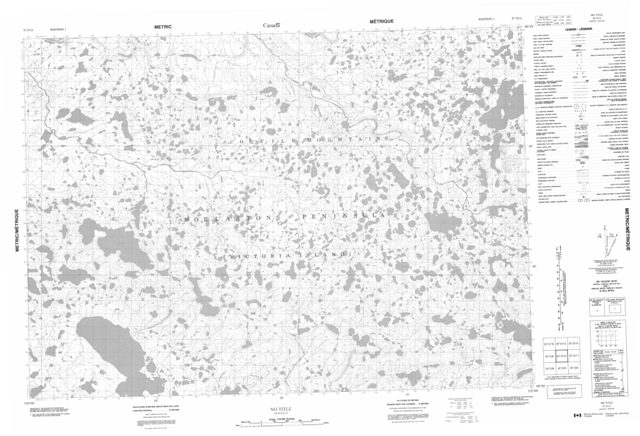 No Title Topographic Paper Map 087D12 at 1:50,000 scale