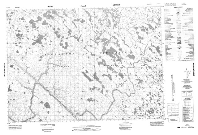 No Title Topographic Paper Map 087D13 at 1:50,000 scale