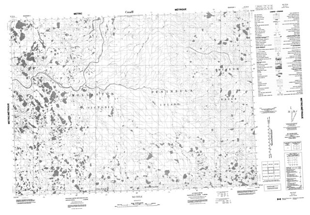 No Title Topographic Paper Map 087D14 at 1:50,000 scale