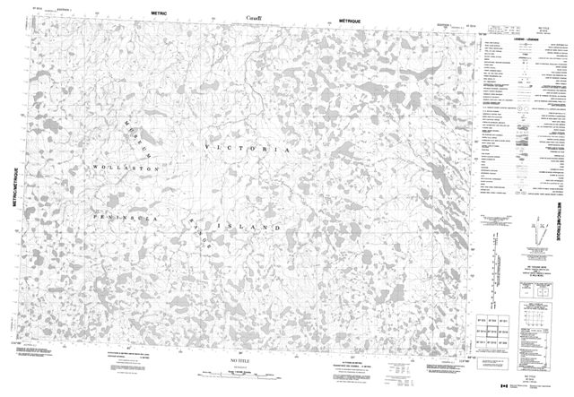 No Title Topographic Paper Map 087D15 at 1:50,000 scale