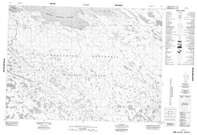 No Title Topographic Paper Map 087E01 at 1:50,000 scale