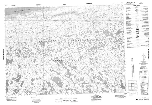 No Title Topographic Paper Map 087E04 at 1:50,000 scale