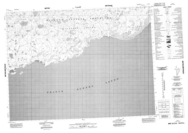 No Title Topographic Paper Map 087E11 at 1:50,000 scale